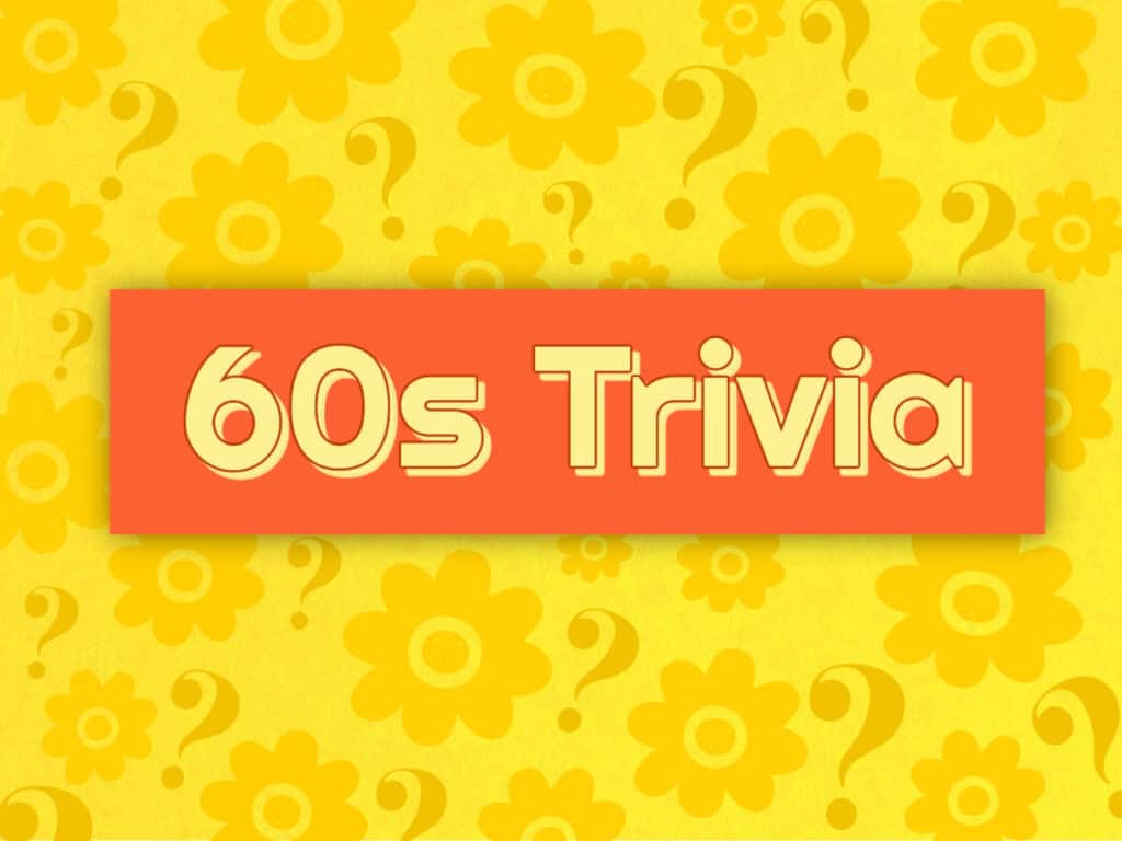 Feature image for article on 1960s trivia questions