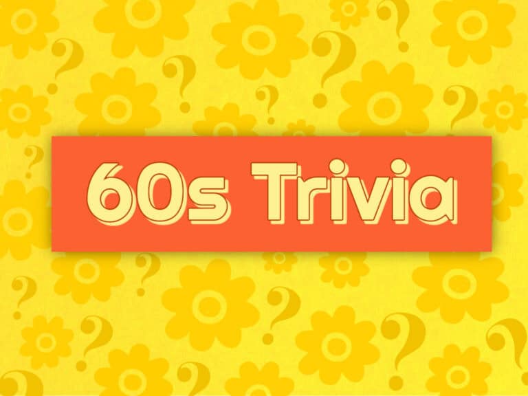 Feature image for article on 1960s trivia questions