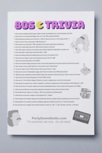 Totally Awesome 80s Trivia Questions PartyGameGuide