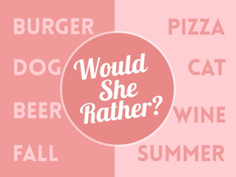 Feature image for Would She Rather? bridal shower party game